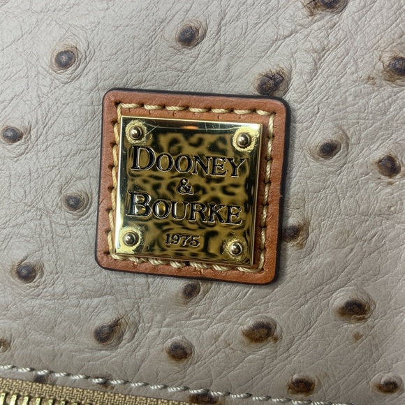 Dooney & Bourke Ostrich Domed Zip Satchel - Picture 11 of 11